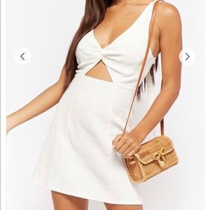 Forever 21 Twist-Front Keyhole Mini Dress